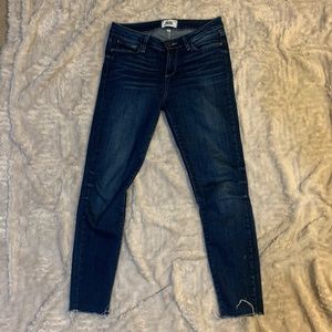 PAIGE skinny blue jean high rise size 27